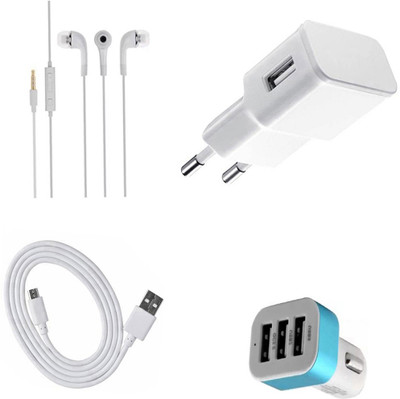 DAKRON Headphone Accessory Combo for Smartron t.phone P(White)