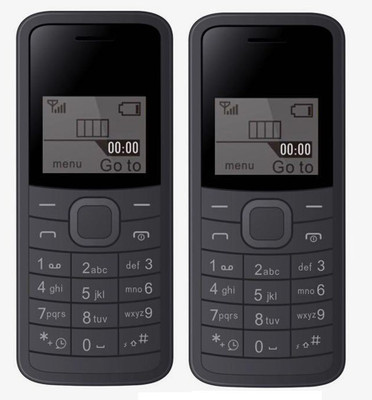 I Kall K73 Combo of Two Mobiles(Black)