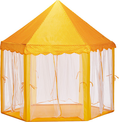 

NHR Kids Indoor and Outdoor Play Tent Castle- Orange(Yellow)