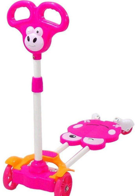 

Sajani Four Wheels Skate Scooter With Brake, Adjustable Height, Strong Metal Frame(Pink)
