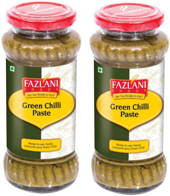 

Fazlani Foods Ready To Eat Pack of 2 Green Chilli Paste(300 g, Pack of 2)