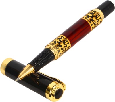 Oculus Mosaic-0932 Special Edition Metallic in maroon/Black marble Finish Roller Ball Pen(Blue)