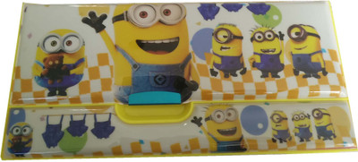 

kaykon Minnion Pencil Box For Kids High Quality Superhero Pencil Box With 4 Drawers - 24cm X 11cm X 3 Cm Cartoon Character Art Plastic Pencil Box(Set of 1, Multicolor)