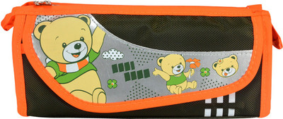 

Saamarth Impex Bear Cartoon Art Canvas Pencil Box(Set of 1, Multicolor)