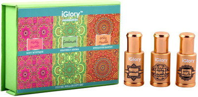 

iGlory Roll On Fragrances Non-Alcoholic Perfume Gift Set for Men (Set Of 3 Arabic Perfumes) Perfume - 9 ml(For Men)