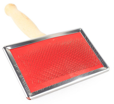 

Pet Needs High Quality Pet Needle Cleaning Slicker Brush With Wooden Handle for Dogs and Cats Slicker Brushes for Dog