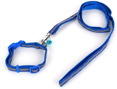 

Pet Needs High Quality Nylon Leash With Collar Set For Puppy -1.5 CM 121 cm Dog Strap Leash(Blue)