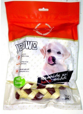 

Goofy Tails Gnawlers Yaowo Braided Bone 220 gm Milk Dog Treat(220 g)