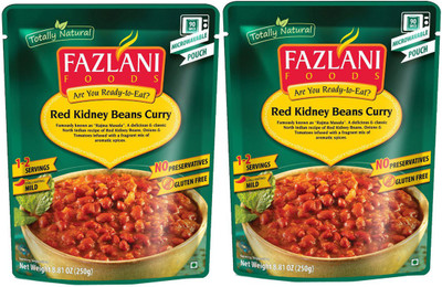 

Fazlani Foods Ready To Eat Pack of 2 Rajma Masala (Red kidney Beans) Curry 250 g