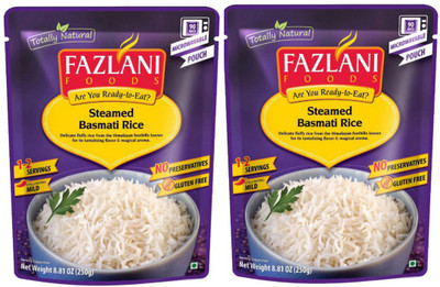 

Fazlani Foods Ready To Eat Pack of 2 Steamed Basmati Rice 250 g