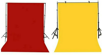 BOOSTY 2PCS COMBO 8 x12 FT RED, YELLOW LEKERA BACKDROP PHOTO LIGHT STUDIO PHOTOGRAPHY BACKGROUND WITH CARRY BAG Reflector