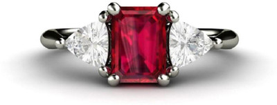 

ZEVRR Sterling Silver, Silver Cubic Zirconia, Swarovski Zirconia Platinum Plated Ring