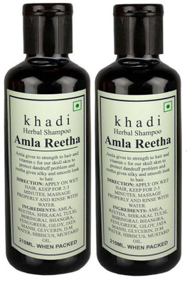 

Khadi Herbal Amla Reetha shampoo- 420ml (pack of 2)(420 ml)