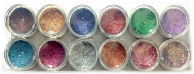 

Tenderbery 12 Shade Shimmer Glitter(MultiColor)