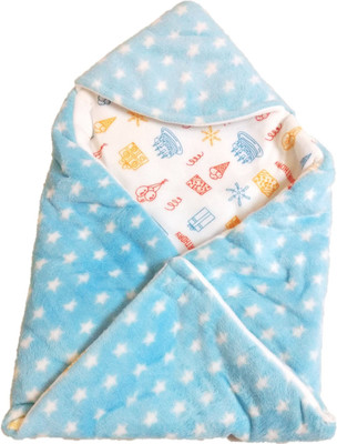 

NewJainTraders New Born Baby Premium Soft Woolen Hooded Blanket Cum Sleeping Bag(Multicolor, Frozen
