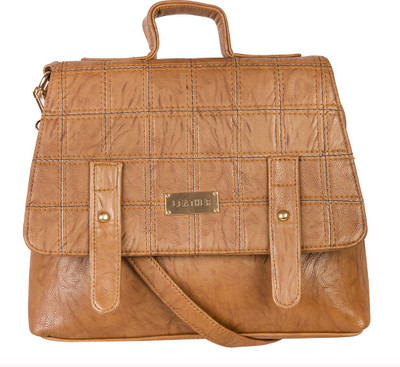 

Levise London Women Casual Brown PU Sling Bag