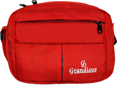 

GRANDIOSE Men Casual, Formal, Sports Red Nylon Sling Bag