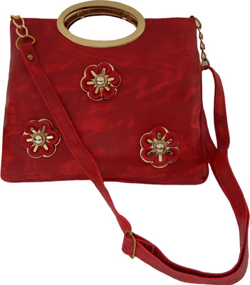 

Filora Women Casual Red PU Sling Bag
