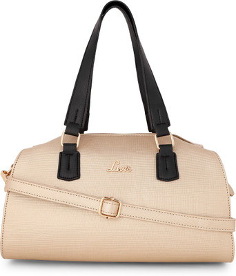 

Lavie Women Evening/Party Gold Genuine Leather Sling Bag