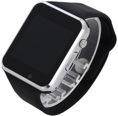 

BeatCell Bluetooth Smart Watch Compatible With All 3G , 4G Phone With Camera And Sim Card Support Silver Smartwatch(Black Strap Free Size)