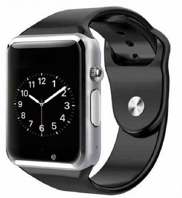

BeatCell Bluetooth Smart Watch Compatible With All 3G , 4G Phone With Camera And Sim Card Support Silver Smartwatch(Black Strap Free Size)
