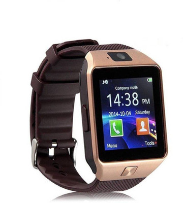 

Mate4G Oppo, Vivo & Mi 4G Mobile Smart Watch Compatible With Android & IOS Smartwatch(Brown Strap Free Size)