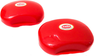 

HELLO Set Of 2 Soap Cases(Red)