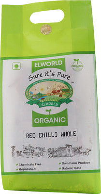 

ELWORLD Organic Red Chilli Whole 300gm (100g Pack of 3)(3 x 100 g)