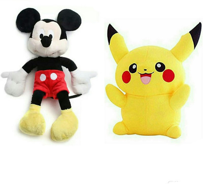 

soniya Enterprises mickey mouse-50cm and Pikachu - 50 cm(Multicolor)
