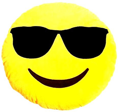 

EasyShop traders Soft Smiley Cushion,EST 563,Made with best quality Material/Fabric,Round shape ,yellow color - 33 cm(Yellow)