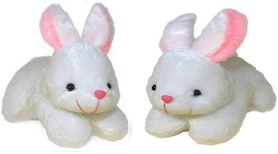 

TEEDDY 2 white Rabbit very soft for valentine & Birthday gift(Combo) - 11.012 cm(White)