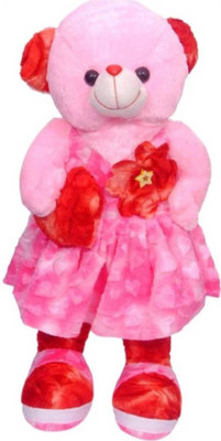 

HOMOKART Pink Fur Teddy - 15 inch(Pink)