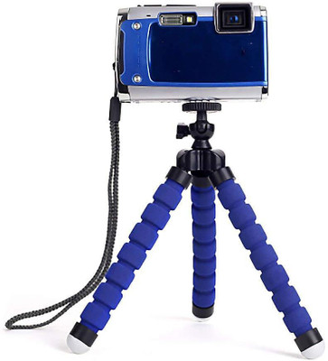 

LIFEMUSIC Flexible Mini Tripod Camera Travel Tripod with 360 Rotatable S12 mobile holder mount Octopus design Gorillapod Universal stand For Smartphones, Camcorder, Camera,DSLR Tripod (Multicolor) Tripod(Multicolor, Supports Up to 1000)