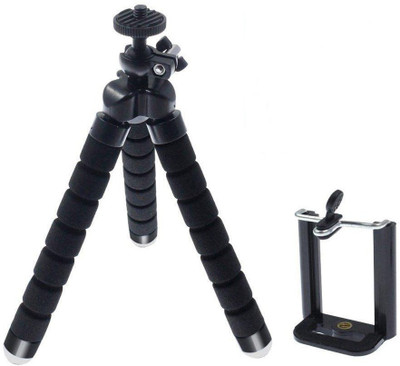 

Blue Birds Velvet Finish Flexible Mini Tripod for Smartphones with Universal Mobile Attachment Tripod(Multicolor, Supports Up to 1000)