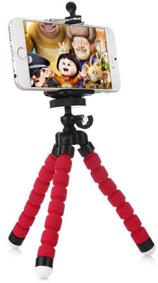 

Blue Birds Universal Flexible Octopus Style Tripod for Mobile Phone, Camera, DSLR, Smartphones with Universal Mobile Mount Adapter & Long Screw Tripod(Multicolor, Supports Up to 1000)