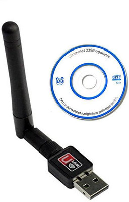 

TrustEdge Wi-Fi Receiver 600Mbps, 2.4GHz, 802.11b/g/n USB 2.0 Wireless Wi-Fi Network Adapter (With Antina) USB Adapter(Black)