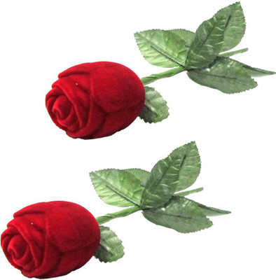 

Aadhya Romantic Rose Ring Box (pack of 2) Vanity Box(Red)