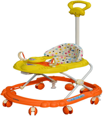 Sunbaby Musical Activity Walker With Parent Rod(Yellow)