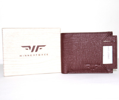 

Winner Force Men Brown Artificial Leather Wallet(9 Card Slots)