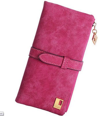 

Elios Women Casual Pink Artificial Leather Wallet(11 Card Slots), Red