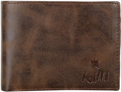 

KAIN Men Casual Brown Genuine Leather Wallet(8 Card Slots)