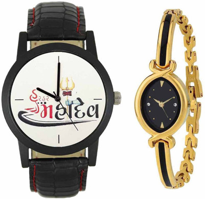 

SPLAZOS Combo Presenting the Leather Strap And Formal Design For Men And Women-182 Watch - For Boys & Girls
