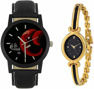 

SPLAZOS Combo Presenting the Leather Strap And Formal Design For Men And Women-147 Watch - For Boys & Girls