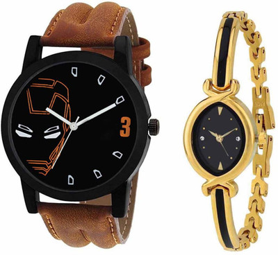 

SPLAZOS Combo Presenting the Leather Strap And Formal Design For Men And Women-04 Watch - For Boys & Girls
