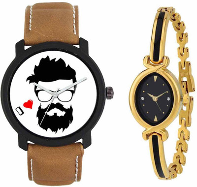 

SPLAZOS Combo Presenting the Leather Strap And Formal Design For Men And Women-76 Watch - For Boys & Girls