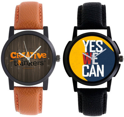 

AR Sales Combo Of 2 Stylish Analog Watch For Mens And Boys-101-104 Watch - For Men