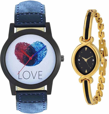 

SPLAZOS Combo Presenting the Leather Strap And Formal Design For Men And Women-120 Watch - For Boys & Girls