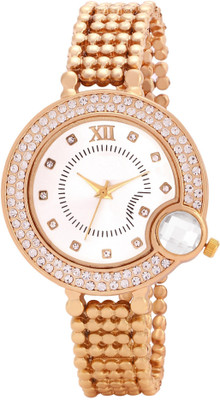 

iDIVAS ALK116 Rose Gold diamond bracelet stylish design in dial Watch - For Women