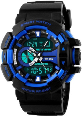 

DartGo SKME 1117 BLUE Sports Wrist Watch Outdoor Dual Time Watch - For Men