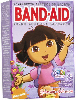 

Band-Aid Bandages 25Pk - Dora The Explorer Adhesive Band Aid(Set of 20)
